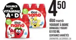 Provigo IÖGO NANO YOGOURT À BOIRE, 6X93 ML offer