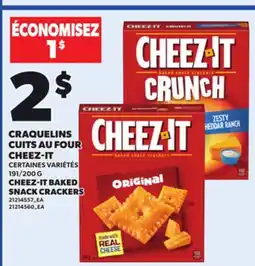 Provigo CHEEZ-IT BAKED SNACK CRACKERS, 191/200 G offer