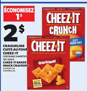 Provigo CHEEZ-IT BAKED SNACK CRACKERS, 191/200 G offer