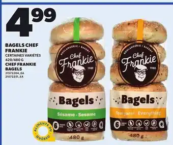 Provigo CHEF FRANKIE BAGELS, 420/480 G offer