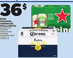 Provigo BIÈRE HEINEKEN, CORONA OU STELLA ARTOIS BOUTEILLES OU CANETTES, 24X330/355 ML offer