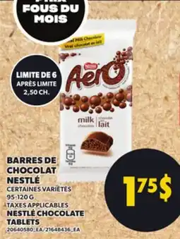 Provigo NESTLÉ CHOCOLATE TABLETS, 95-120 G offer