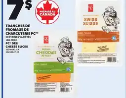 Provigo PC DELI CHEESE SLICES, 140-170 G offer