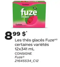 Provigo LES THÉS GLACÉS FUZE, 12x341 mL offer