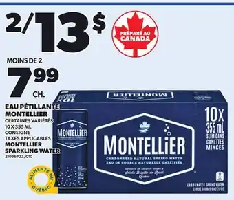 Provigo MONTELLIER SPARKLING WATER, 10 X 355 ML offer