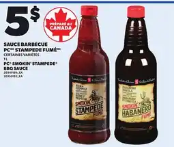 Provigo PC SMOKIN' STAMPEDE BBQ SAUCE, 1 L offer