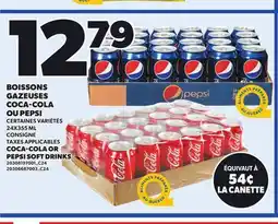 Provigo COCA-COLA OR PEPSI SOFT DRINKS, 24X355 ML offer