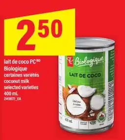 Maxi LAIT DE COCO PC BIOLOGIQUE | COCONUT MILK, 400 mL offer