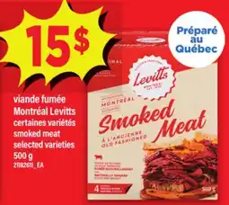 Maxi VIANDE FUMÉE MONTRÉAL LEVITTS | SMOKED SMOKED MEAT, 500 G offer