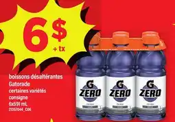 Maxi BOISSONS DÉSALTÉRANTES GATORADE, 6X591 ML offer