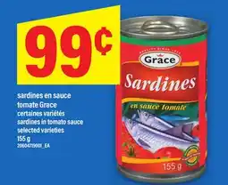 Maxi SARDINES EN SAUCE | tomate Grace, 155 g offer