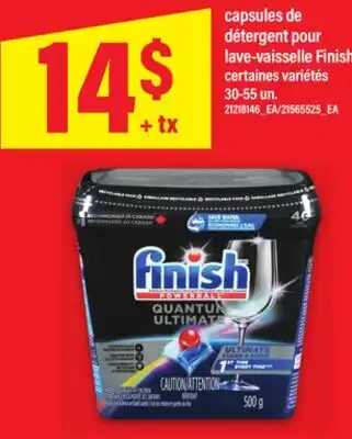 Maxi CAPSULES DE DÉTERGENT POUR LAVE-VAISSELLE FINISH, 30-55 UN offer