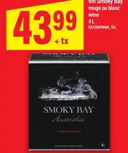 Maxi VIN SMOKY BAY ROUGE OU BLANC WINE, 4 L offer