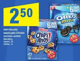 Maxi MINI-BISCUITS SNACK PAKS CHRISTIE, 150-200 G offer