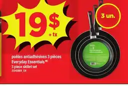 Maxi POÊLES ANTIADHÉSIVES 3 PIÈCES EVERYDAY ESSENTIALS offer