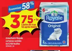 Maxi MOUCHOIRS ROYALE, 6X72/100 FEUILLES offer