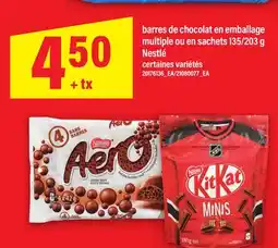 Maxi BARRES DE CHOCOLAT EN EMBALLAGE OU EN SACHETS MULTIPLE OU EN SACHETS, 135/203 G NESTLÉ offer