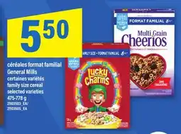 Maxi CÉRÉALES FORMAT FAMILIAL GENERAL MILLS | FAMILY SIZE CEREAL, 475-778 G offer