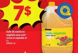 Maxi HUILE DE CANOLA OU VÉGÉTALE SANS NOM | CANOLA OR VEGETABLE OIL, 3 L offer