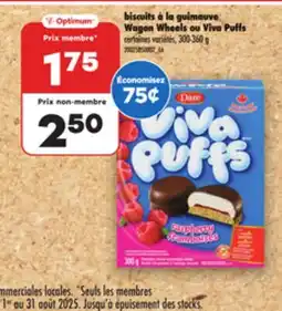 Maxi BISCUITS À LA GUIMAUVE WAGON WHEELS OU VIVA PUFFS, 300-360 G offer