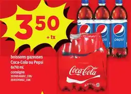 Maxi BOISSONS GAZEUSES COCA-COLA OU PEPSI 6X710 ML offer