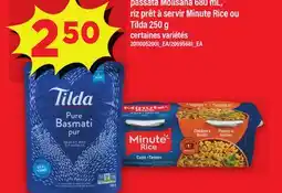 Maxi passata Molisana 680 mL, riz prêt à servir Minute Rice ou Tilda 250 g offer