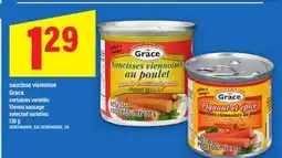 Maxi SAUCISSE VIENNOISE GRACE | VIENNA SAUSAGE, 130 G offer
