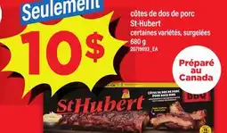 Maxi CÔTES DE DOS DE PORC ST-HUBERT, 680 g offer