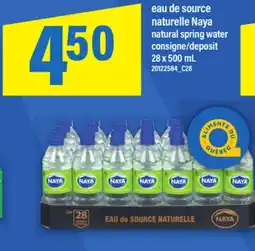 Maxi EAU DE SOURCE NATURELLE NAYA | NATURAL SPRING WATER, 28 X 500 ML offer