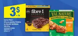 Maxi BARRES FIBRE 1 125 G OU GRANOLA, PROTÉINE OU BISCUITS VAL NATURE 148-210 G offer