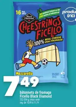 Marche Ami BÂTONNETS DE FROMAGE FICELLO BLACK DIAMOND offer