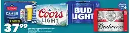 Marche Ami Budweiser, Molson Coors Light, Sleeman Clear 2.0 caisse, bout offer