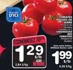 Marches Tradition GREENHOUSE RED TOMATOES offer