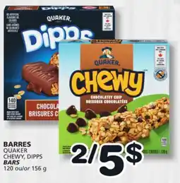 Marches Tradition QUAKER CHEWY, DIPPS BARS offer