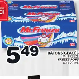 Marches Tradition Mr. FREEZE FREEZE POPS offer