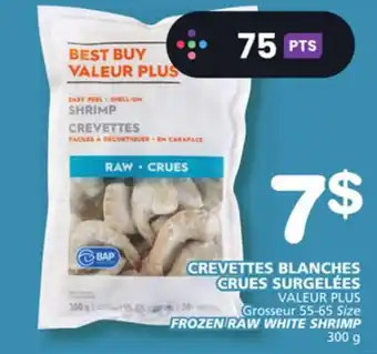 Marches Tradition VALEUR PLUS FROZEN RAW WHITE SHRIMP offer