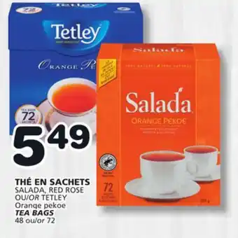Marches Tradition SALADA, RED ROSE OR TETLEY TEA BAGS offer