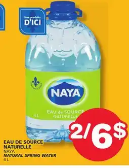 Marches Tradition NAYA NATURAL SPRING WATER offer