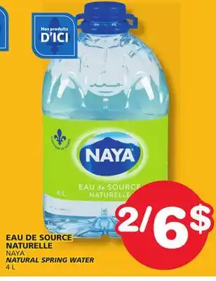 Marches Tradition NAYA NATURAL SPRING WATER offer