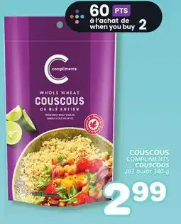 Marches Tradition COMPLIMENTS COUSCOUS offer