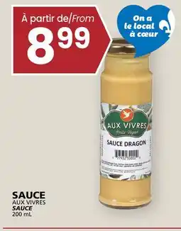 Rachelle-Bery Grocery AUX VIVRES SAUCE offer