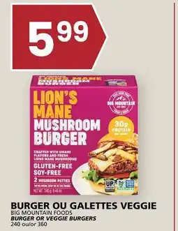 Rachelle-Bery Grocery BIG MOUNTAIN FOODS BURGER OR VEGGIE BURGERS offer