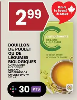 Rachelle-Bery Grocery COMPLIMENTS ORGANIC VEGETABLE OR CHICKEN BROTH offer