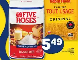Marché Bonichoix FARINE FIVE ROSES OR ROBIN HOOD FLOUR offer