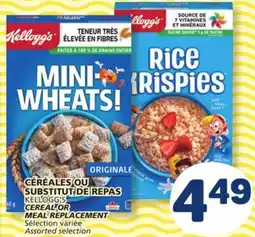 Marché Bonichoix KELLOGG'S CEREAL OR MEAL REPLACEMENT offer