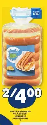 Marché Bonichoix COMPLIMENTS HAMBURGER OR HOT-DOG BUNS offer