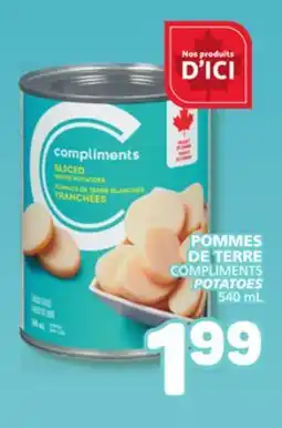 Marché Bonichoix COMPLIMENTS POTATOES offer