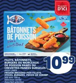 Marché Bonichoix FILETS, BÂTONNETS, BURGERS OU MORCEAUX DE POISSON PANÉS OU CREVETTES PANÉES SURGELÉS offer