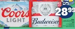 Marché Bonichoix COORS, BUDWEISER OR SLEEMAN CLEAR BEER offer