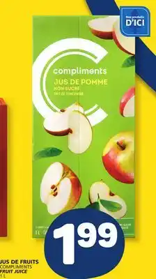 Marché Bonichoix COMPLIMENTS FRUIT JUICE offer